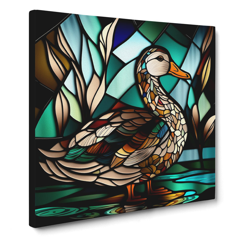 Duck Stained Glass Effect No.1 - Print