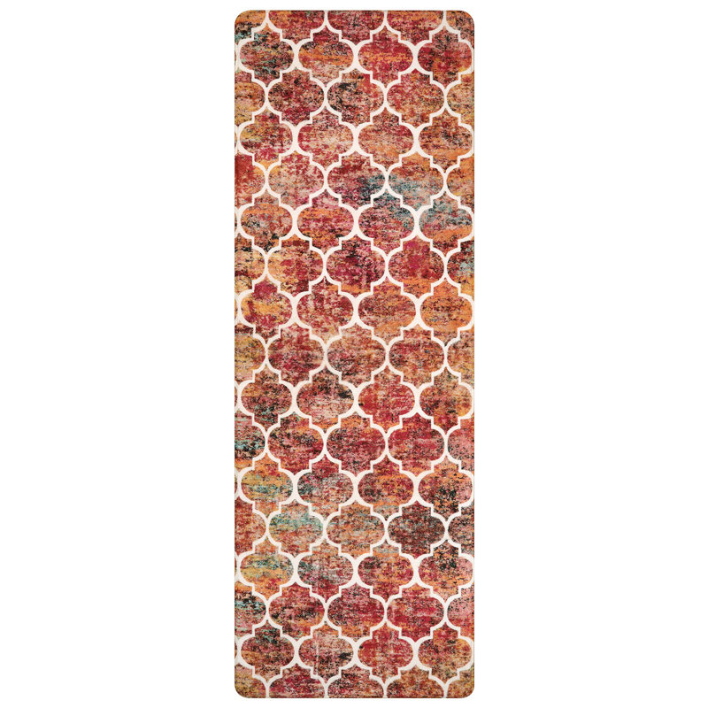 Tapis marocains Govan lavables à la machine avec envers antidérapant, Tapis de couloir 2 pi x 6 pi