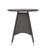 Outdoor Bistro Table - Space-conscious Resin & Metal, 25.33in X 28.95in, Brown Multi Option Stylish For Pe Iron, 25.33" Square, 28.95" Tall,