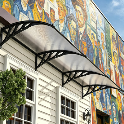 Garden Sanctuary 270cm W x 96cm D Plastic Cover Retractable Freestanding Awning