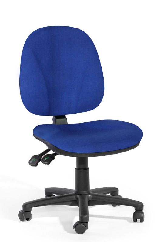 Mesh Office Chair, Blue, Armless