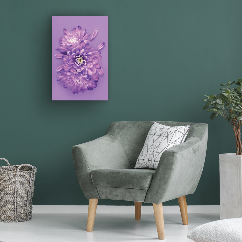 «Incado lavender chrysanthemums», art sur toile, H 32 po x l 22 po