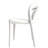 Demello Leather Dining Side Chair with Curved Open-Back Accent Kitchen Chair-99473291