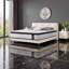 Matelas hybride pleine grandeur 12 pouces avec ressorts ensachés individuels et mousse à mémoire de forme à 7 zones, certifié CertiPUR-US, housse tricotée blanche-101708257