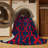Machine Washable Trellis Blue Area Rug
