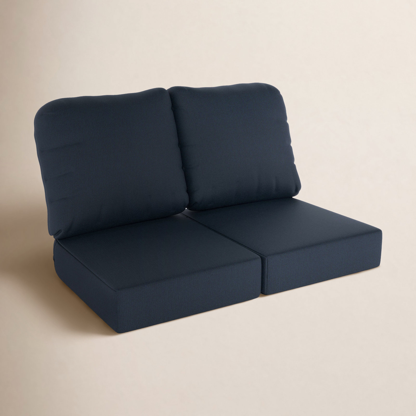 Amala 22" Sunbrella® Seat and Back Cushion, Canvas Navy Sunbrella® Canvas