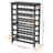 42 Bottle 7-Tier Modular Wine Rack Bamboo Wood Display Shelf with TableTop