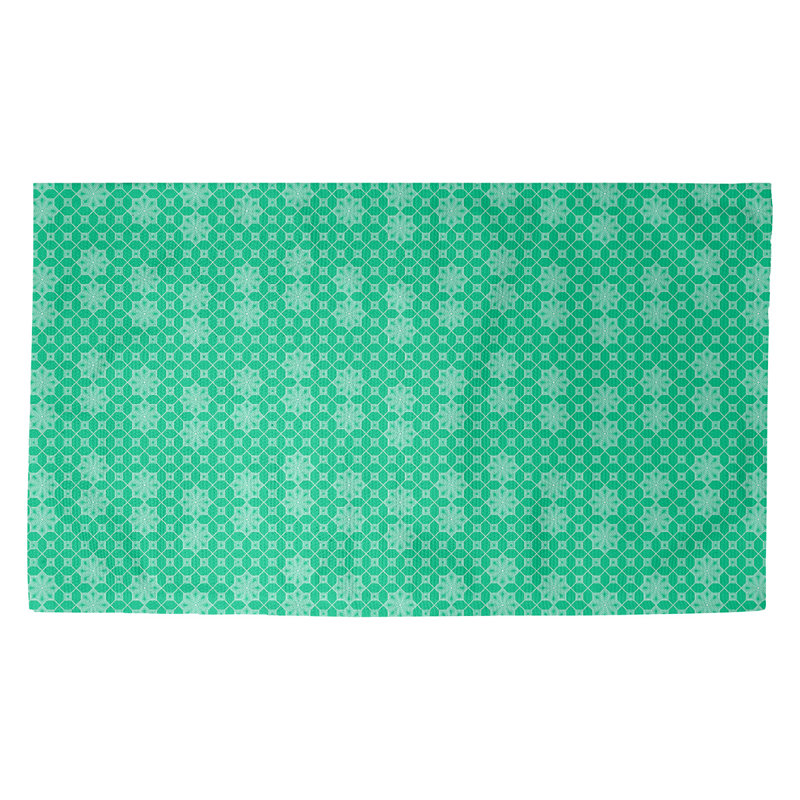 Tapis en treillis vert/ivoire Avicia, Rectangle 2 pi 2 po x 3 pi 4 po