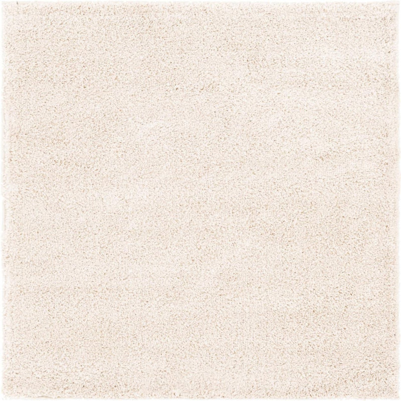 Area Rug, Square 4'1", Beige