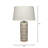 Orbital Ceramic Table Lamp with Linen Shade
