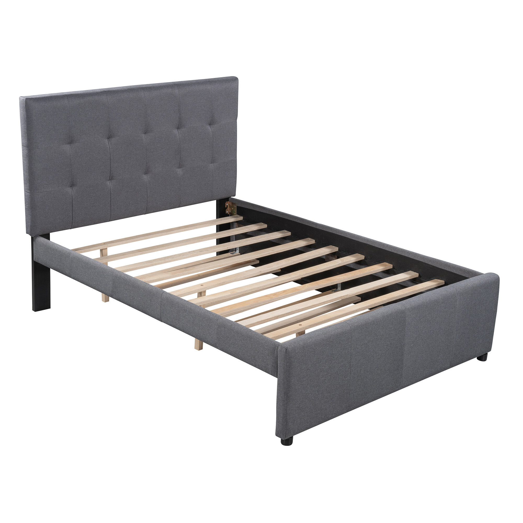 Latitude Run® Upholstered Slat Bed | Wayfair