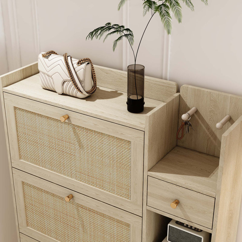 24 paires de rangement pour chaussures, Natural