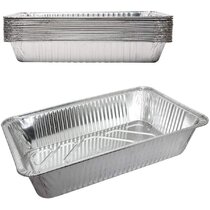 Nicole Fantini Disposable 9X13 Aluminum Foil/Pan Pans Half Size Deep Steam  Table Bakeware - Cookware Perfect for Baking Cakes, Bread, Meatloaf