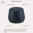 Grasmere 24" Wide Vegan Leather Ottoman Navy-128756673
