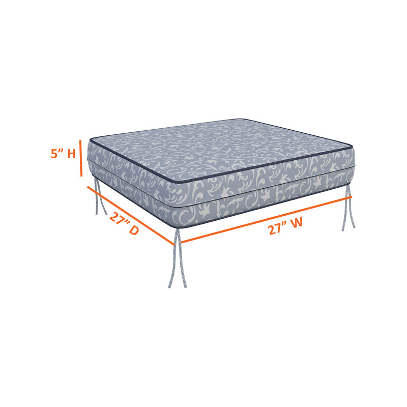 Outdoor Cushion Cover, 5" H x 27" W x 27" D