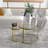 Nesting Coffee Table Set Of 2, Small Glass Round Nesting Tables For Living Room Bedroom, Accent Tea Table With Metal Frame Modern Industrial Simple-884584220