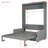 Full Size Murphy Bed Wall Bed With Cushion,Gray(OLD SKU:LP000890AAE)