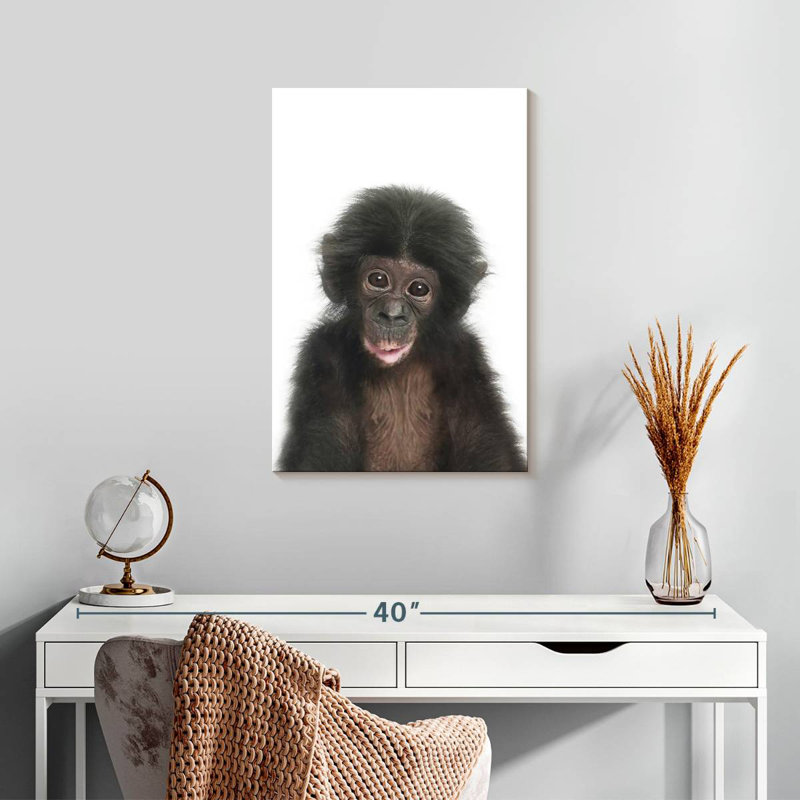 Bébé singe Brampt, H 24 po x l 16 po