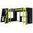 L-Shaped Gaming Bed With LED Lights & USB Ports, Reversible Layout Wood Loft Bed-482184416