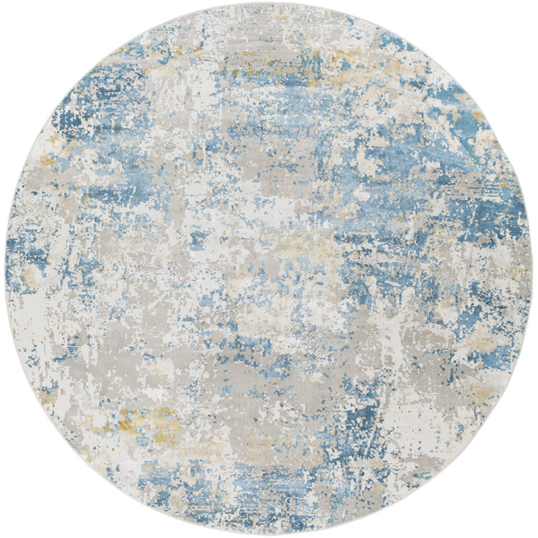 Tapis bleu/gris sky Omaha
