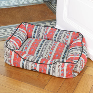 Aztec Bolster Pet Bed