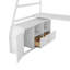 Lit mezzanine simple avec bureau intégré-556139016
