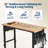 48x20IN Adjustable Workbench Desk, Hardwood Top with Outlets & Metal Frame