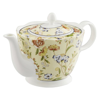 Cottage Garden Porcelain Teapot