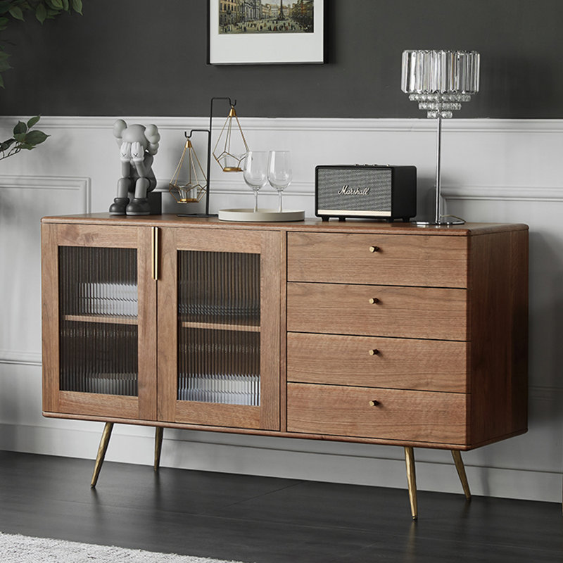 Buffet moderne et minimaliste de luxe, Brun