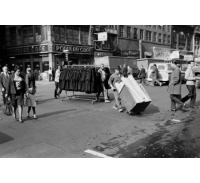 Posterazzi " USA New York City Garment Carrier Crossing 8th Avenue At 38th Street "