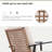 Square 2 - Person 36.6" Long Bar Height Dining Set with Cushions