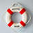 Cloth Life Ring Buoy, Home Wall Nautical Decor for costume party, theme ball decorations, Blue 35cm-55410098-55410062