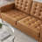Loft Tufted Vegan Leather Loveseat-1283116053