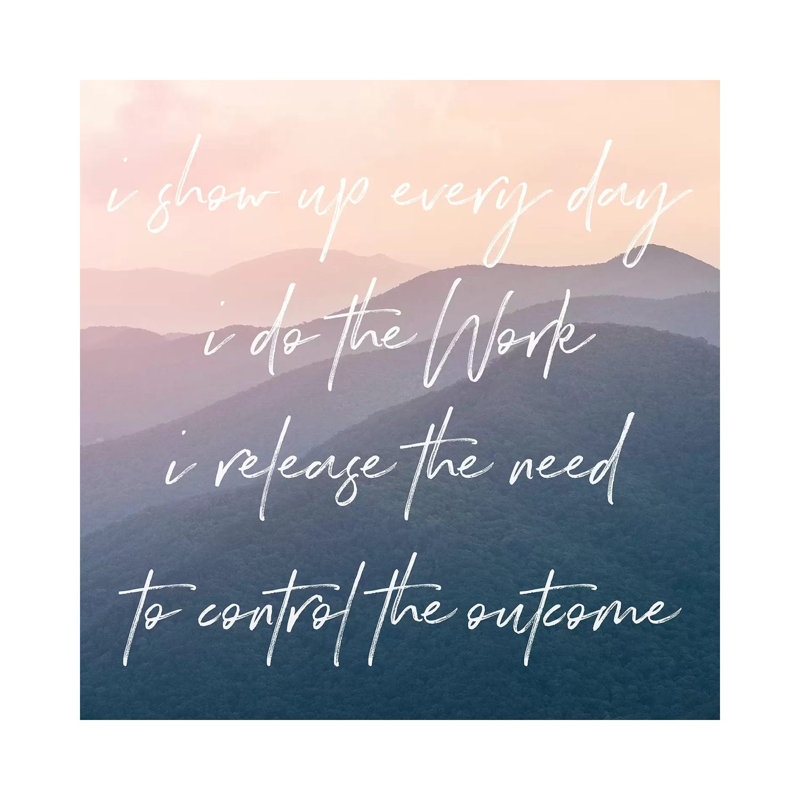 Do The Work In Smoky Mountain Sunset by Nature Magick - Gallery-Wrapped Canvas Giclée on Canvas, 45.72 cm H x 45.72 cm W