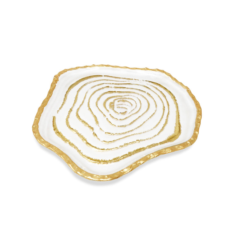 Assiette décorative en verre Erasmia - ensemble de 4