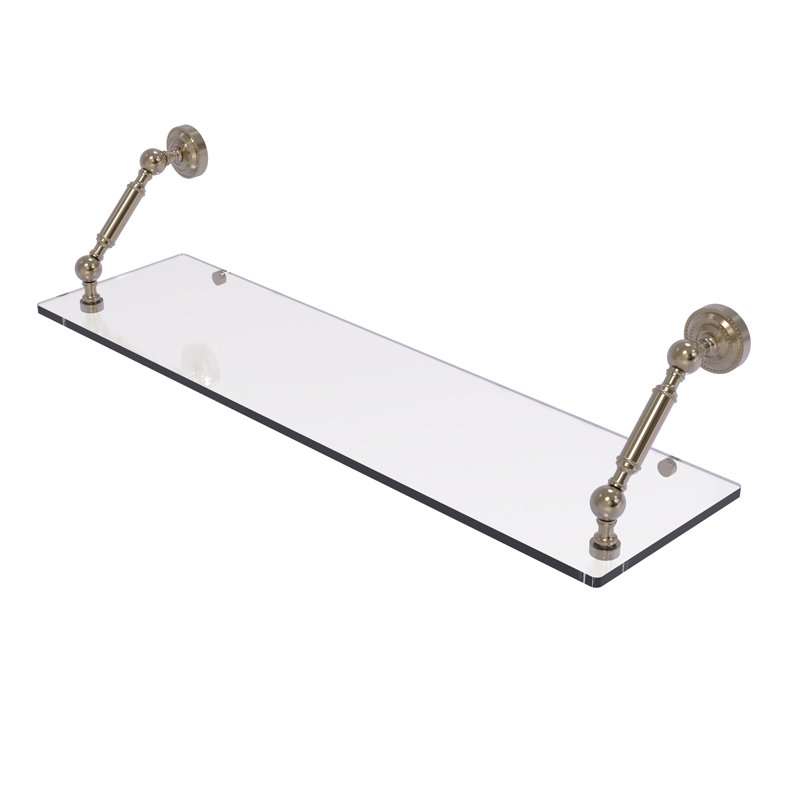 Tablette flottante Marchmont, Étain antique, 7.3" H x 30" W x 8" D