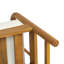 Fauteuil d'extérieur moderne en bois d'acacia avec dossier en rotin PE Meriton-131833024-131833022