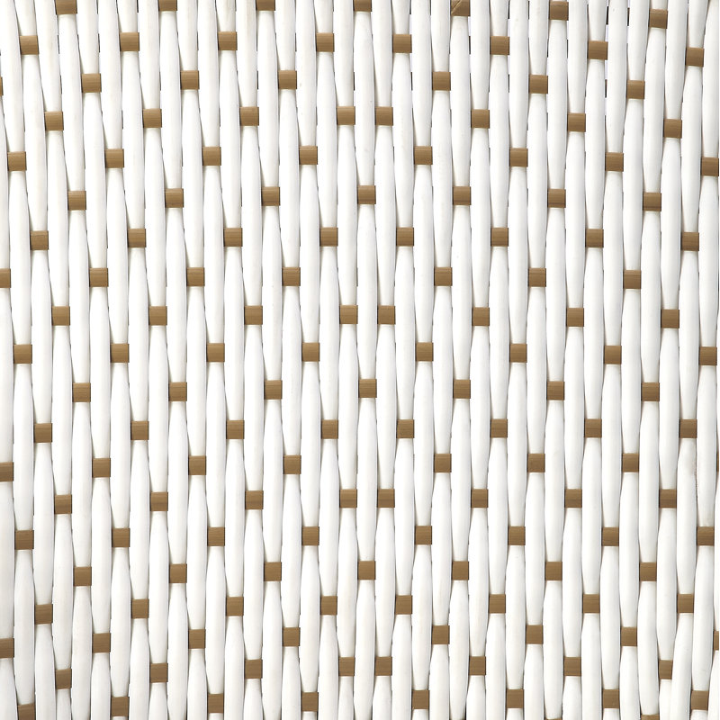Solstice Rattan 25" Counter Stool, White/Tan