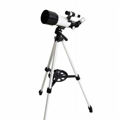 Télescopes pour enfants et débutants 70mm Ouverture 400mm AZ Monture avec trépied, argent