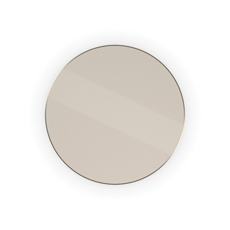 Cream and Gold Round Stone Top Coffee Table