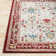 Tapis oriental rouge / crème / bleu marine Hasrat