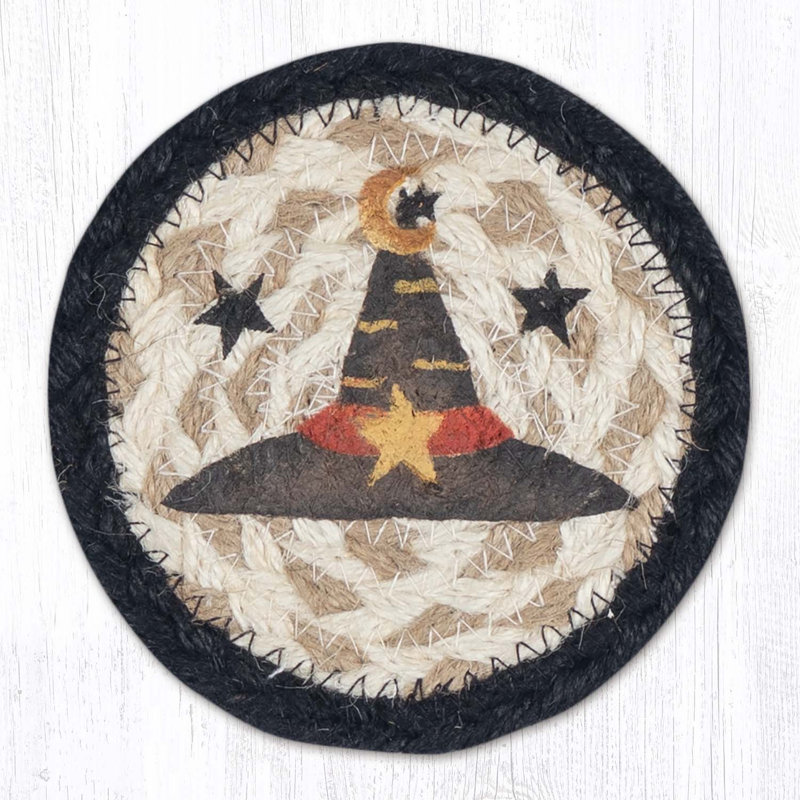  Dessous de chapeau de sorcière fait à la main rustique 5 po