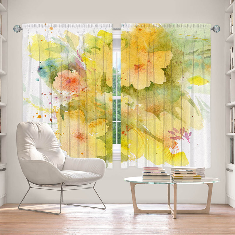 Paire de rideaux obscurcissant en polyester Edom, L 56 po x L 78 po