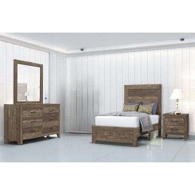 Ensemble de chambre à coucher à panneau Swarts Youth