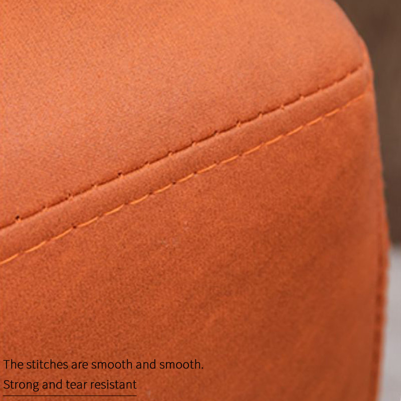 Causeuse Dieuwke 39,3 po, Mélange de polyester orange