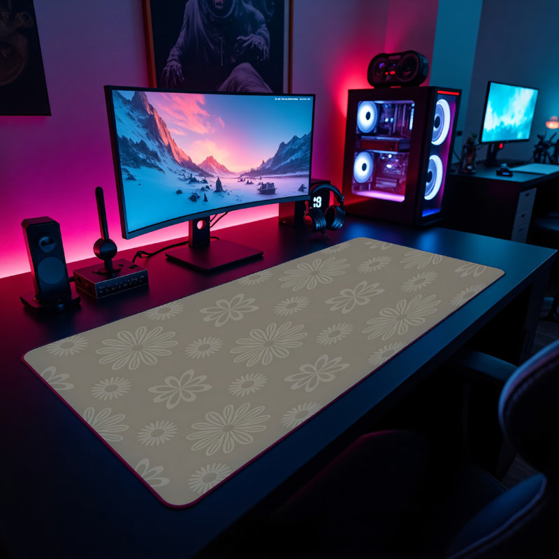 Polyester Desk Pad, 14.4x12.1
