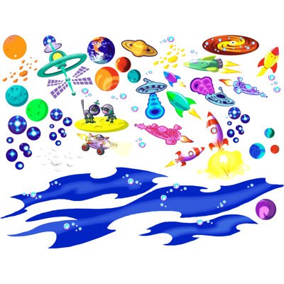 Décalcomanie murale multi-pak space
