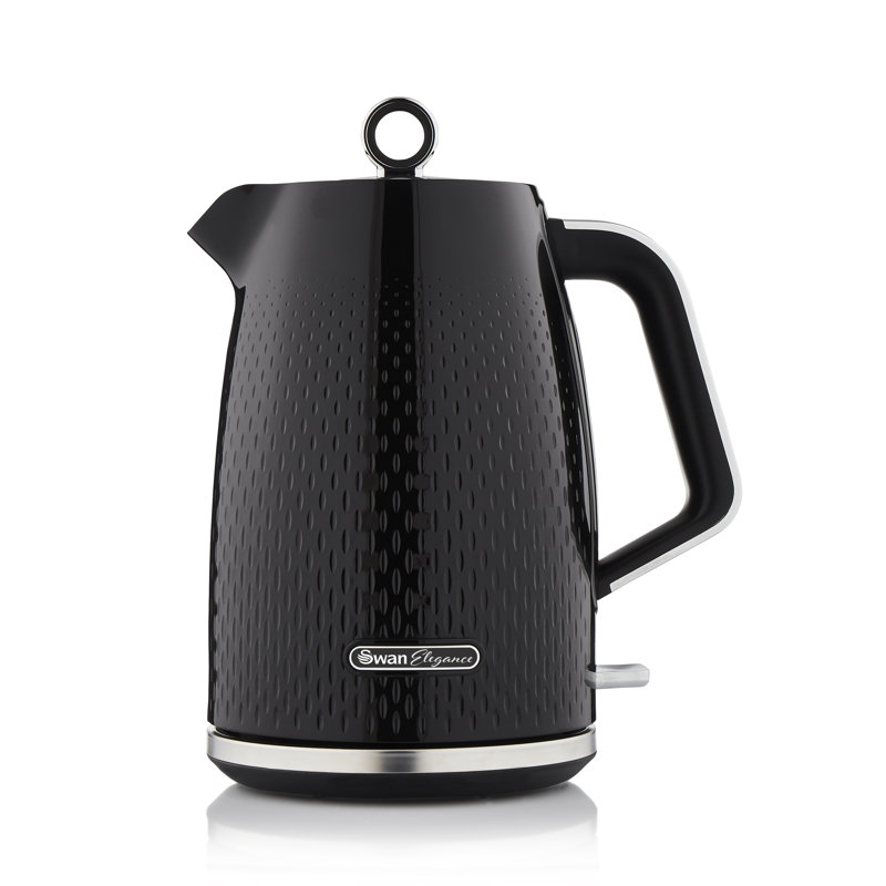 Swan SWANELEGANCE 1.79637L Composite Electric Tea Kettle, Black