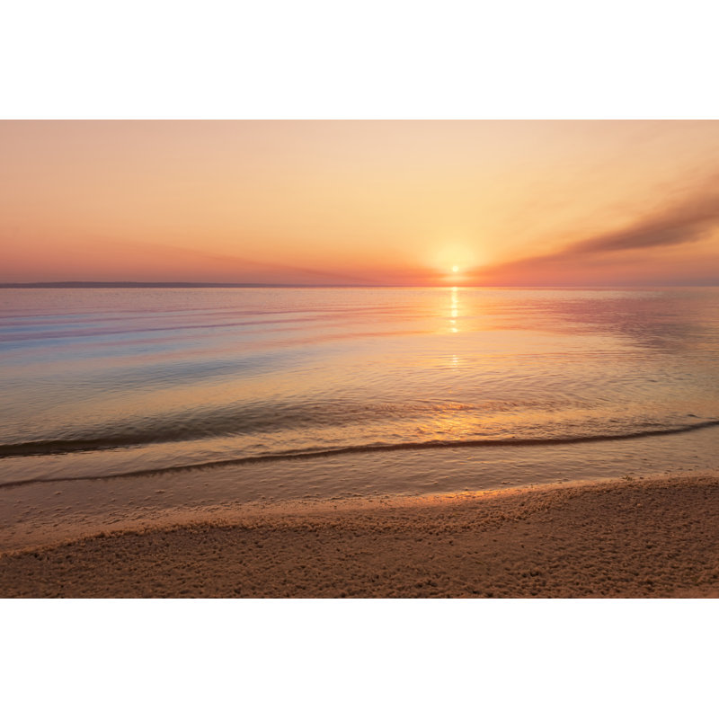 Sunrise At Beach by Ml1413 - Wrapped Canvas Print, 81cm H x 122cm W x 3.8cm D