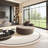 Semi-circular curved light luxury sofa